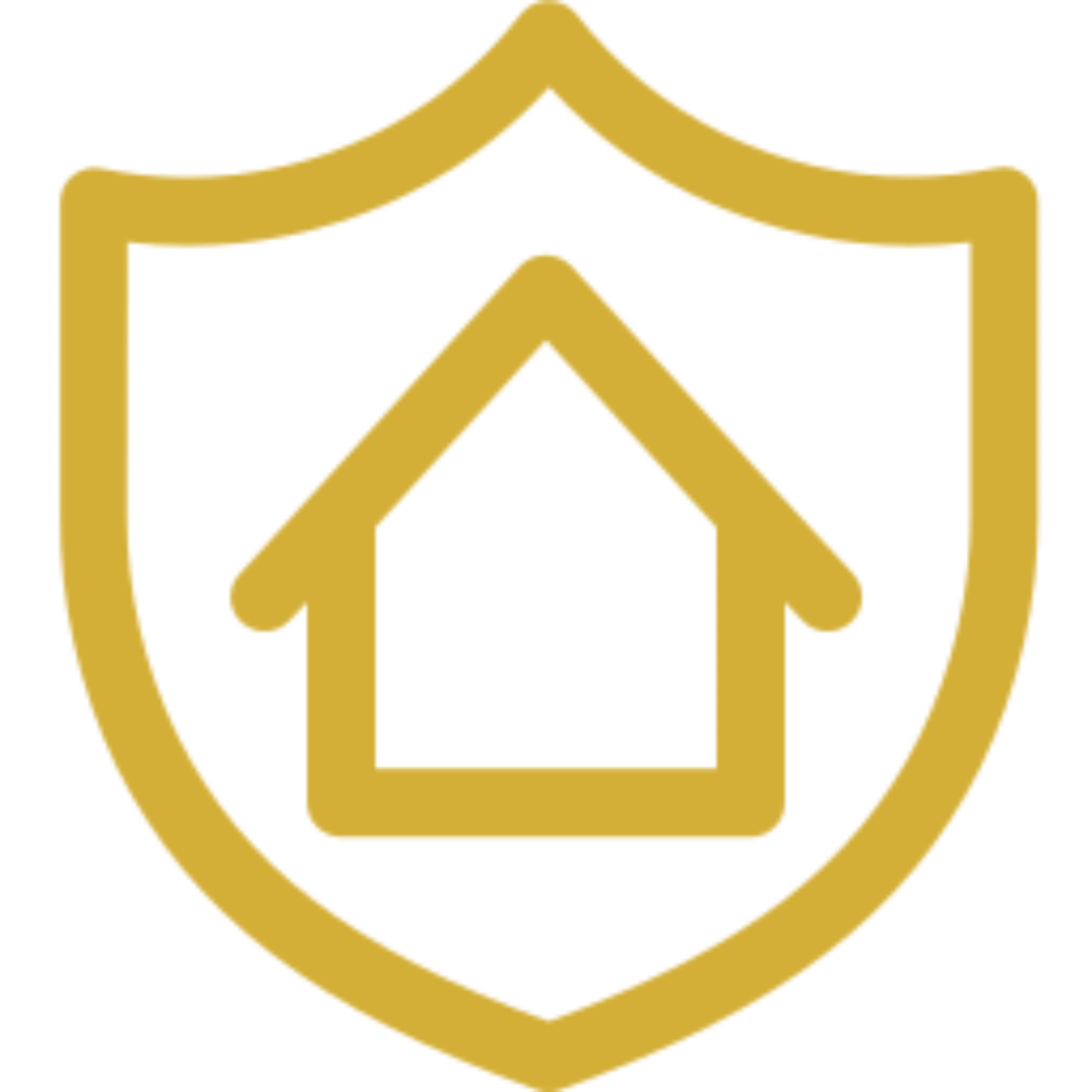 House icon inside shield outline by 911 Property Services